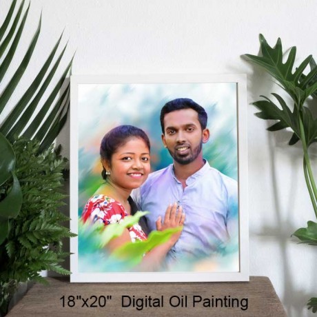 Digital oil painting 20x18