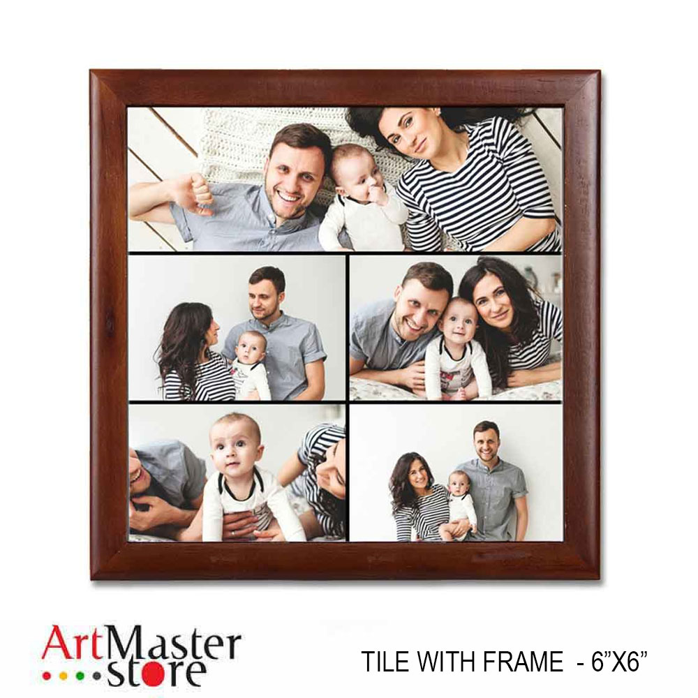 Tile print with frame 6x6